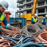 découvrez notre démarche responsable pour le recyclage des vieux câbles et du cuivre sur nos chantiers, alliant efficacité et respect de l'environnement.